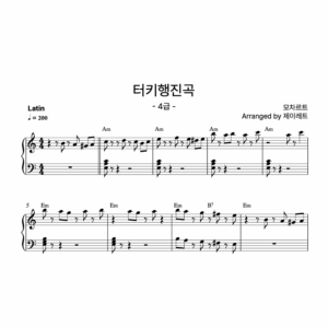 [급수 4급] 터키행진곡 Latin ver.